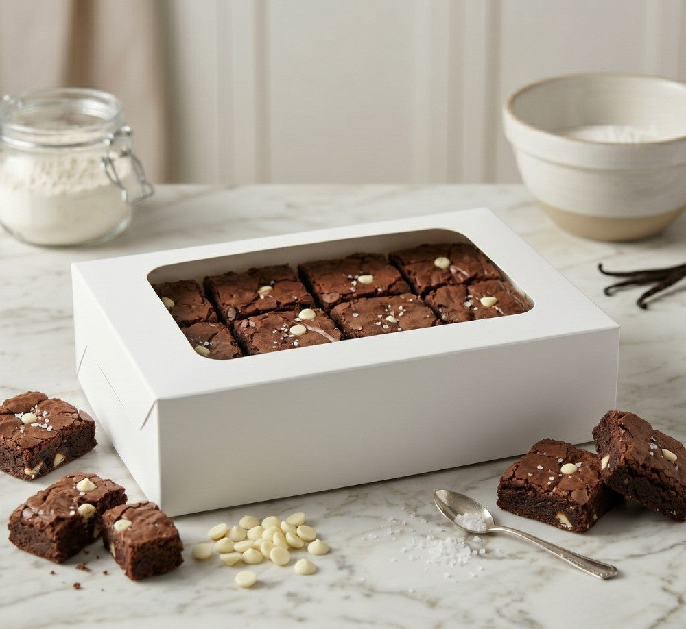 12 Brownie Box with Transparent Lid