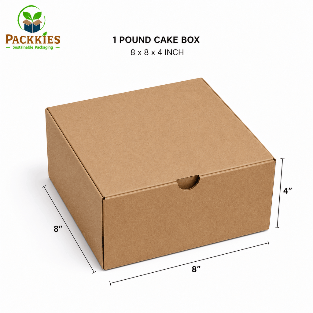 1 Pound Corrugated Cake Box