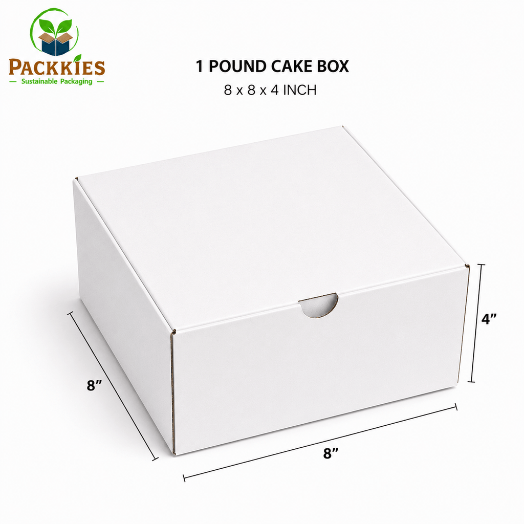 1 Pound Corrugated Cake Box