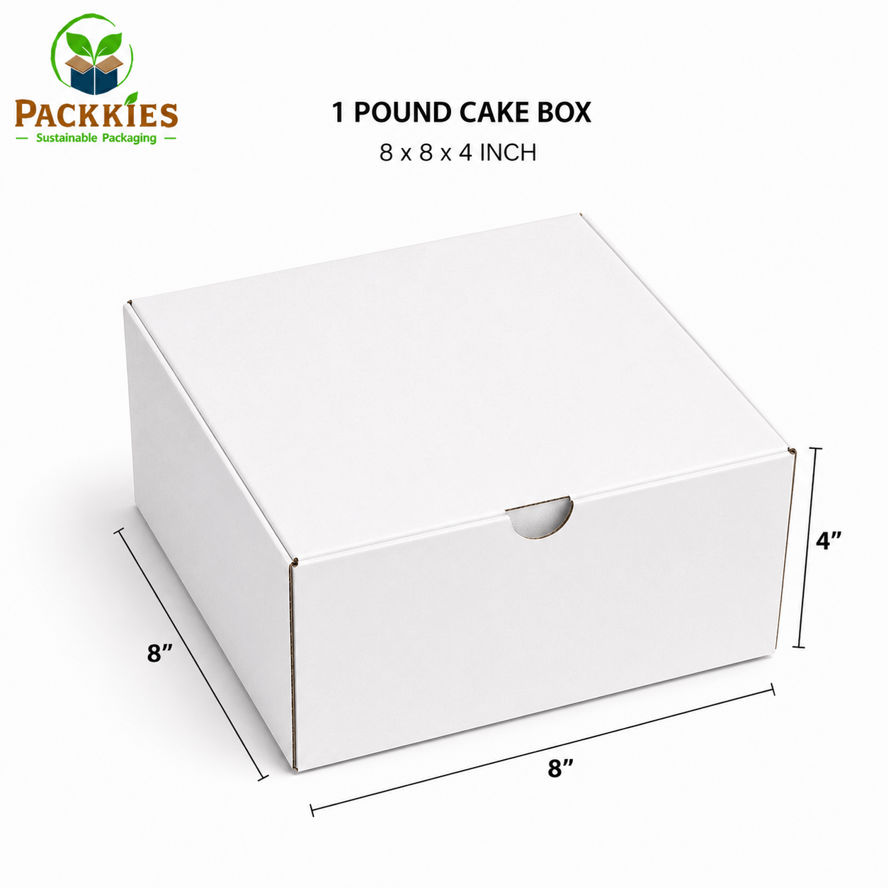 1 Pound Corrugated Cake Box
