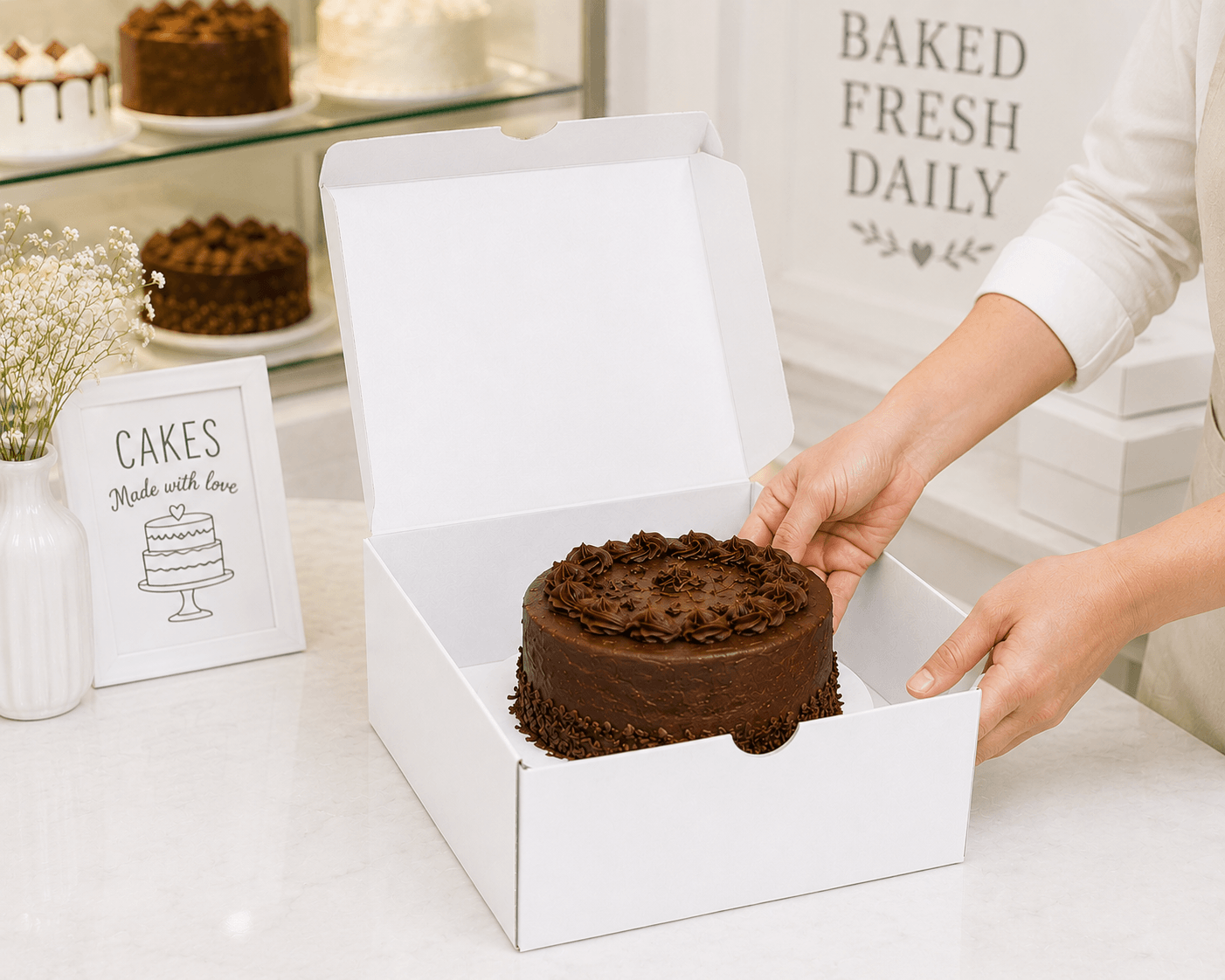 1 Pound Corrugated Cake Box