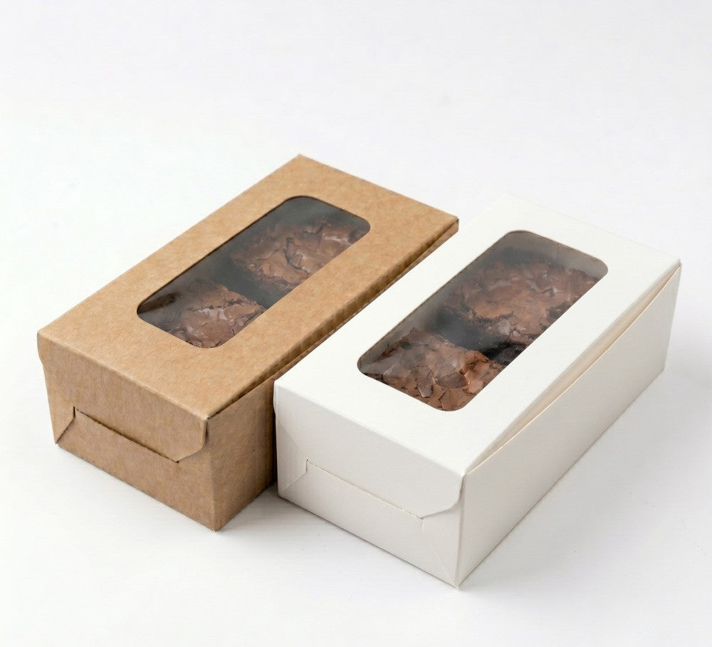2 Brownie Box with Transparent Lid