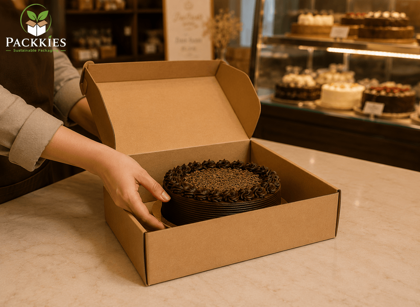 2 Pound Corrugated Cake Box
