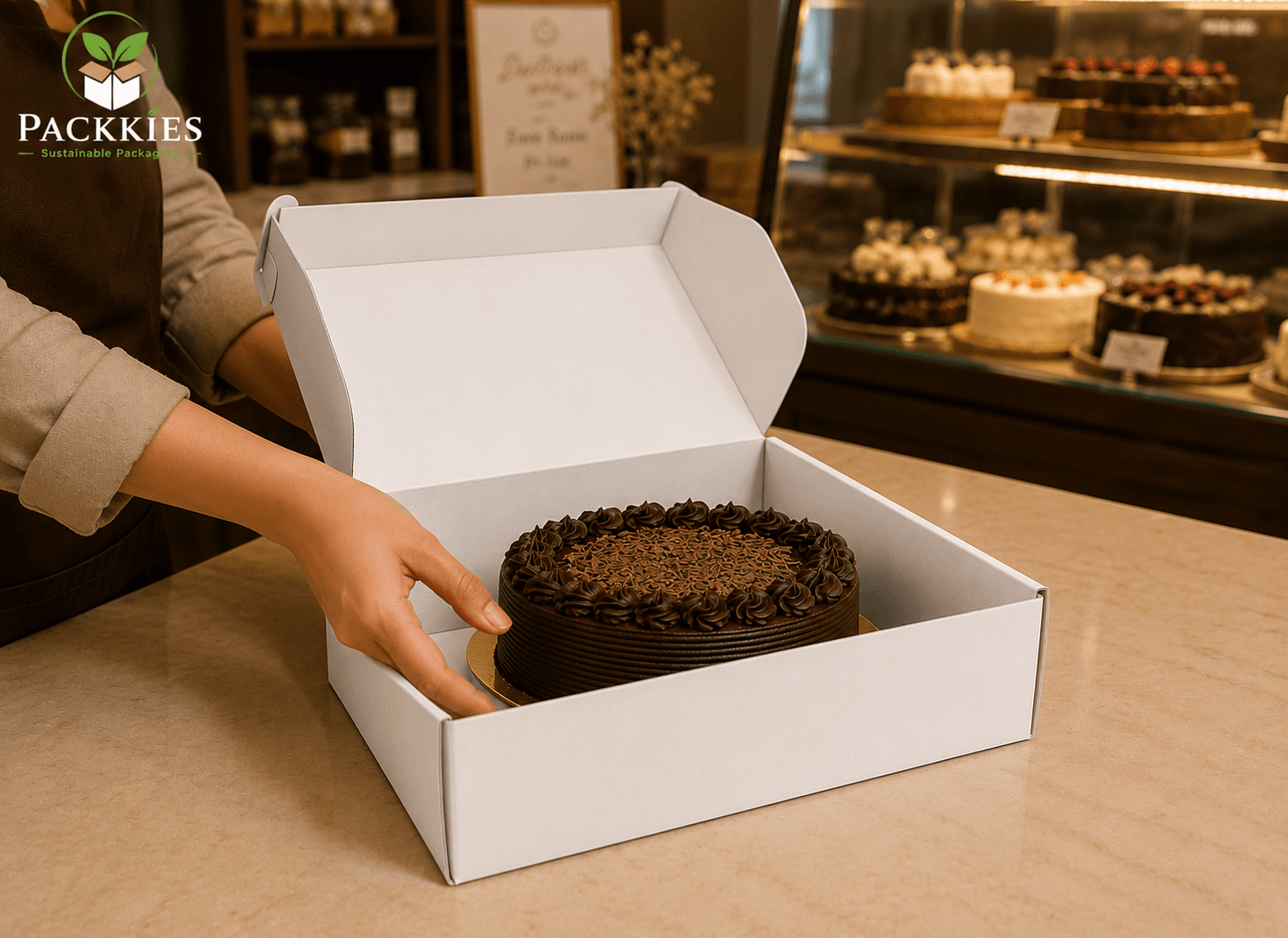 2 Pound Corrugated Cake Box
