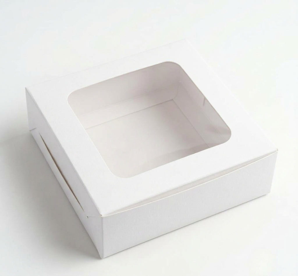 4 Brownie Box with Transparent Lid
