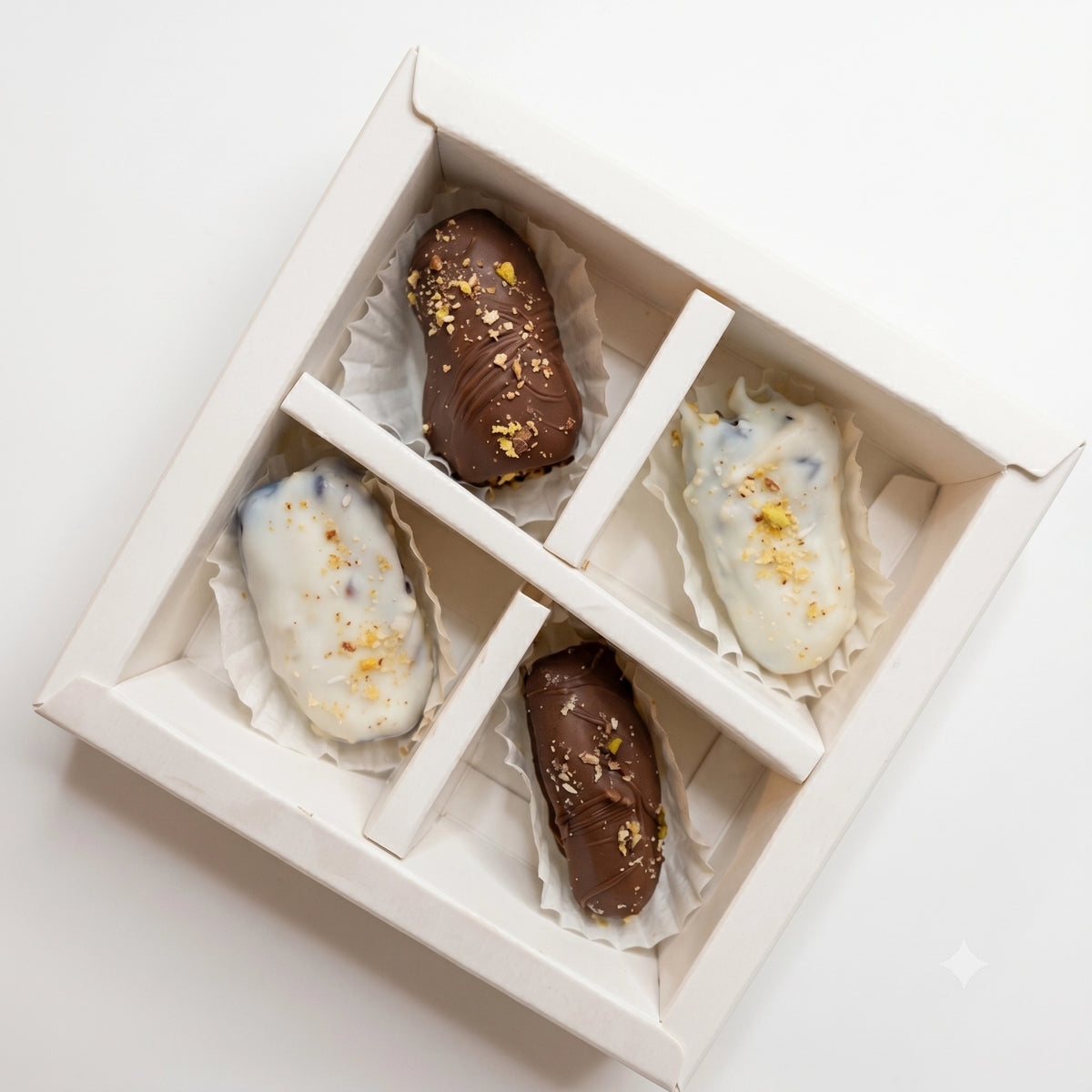4 Chocolate Box with Transparent Lid