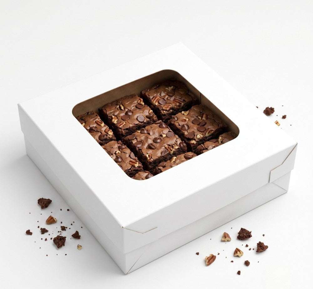 9 Brownie Box with Transparent Lid