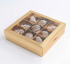 9 Cavity Chocolate Box with Transparent Lid