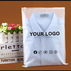 Plain Frosted Zipper Bags (Packs) - Multiple Sizes