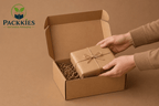 Medium E-Commerce Box - 8.5 by 7 by 4 - Brown (Packs)