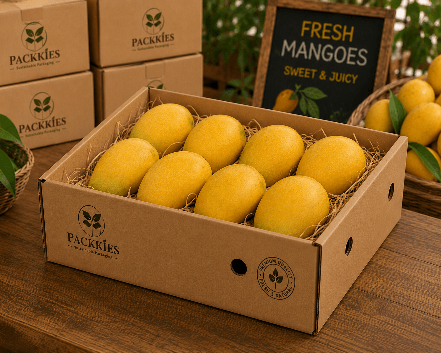 Premium Mango Gift Box - Best For 3to5 Kg Mangos