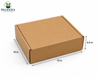 SmartShip E-commerce box - 12 by 10 by 4.5 - Brown (Packs)